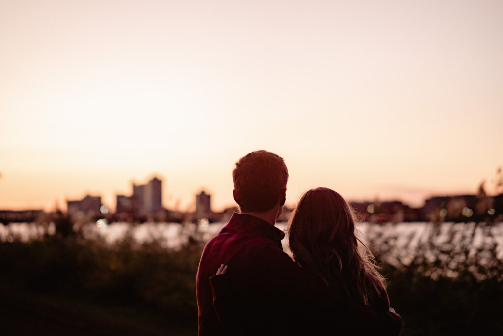 Séance photo couple à l'automne