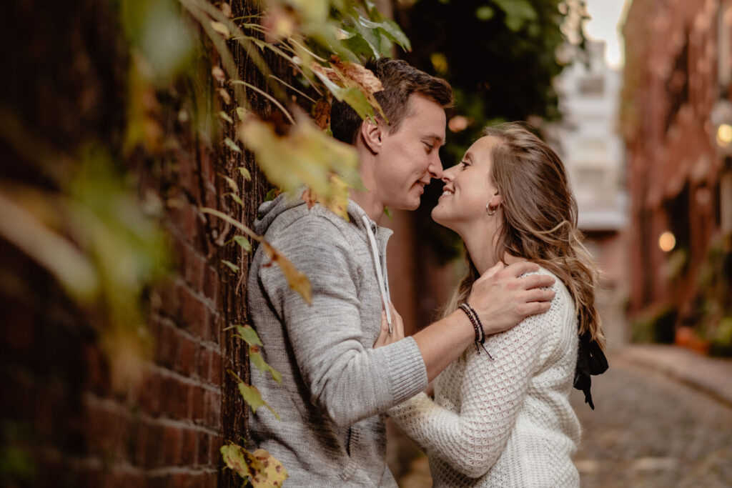 Séance photo couple à l'automne