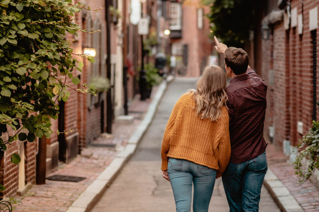 Séance photo couple à l'automne