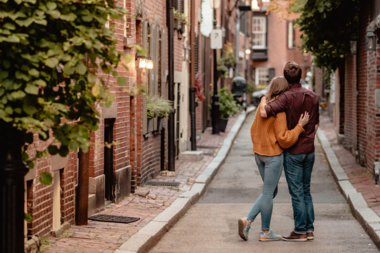 Séance photo couple à l'automne