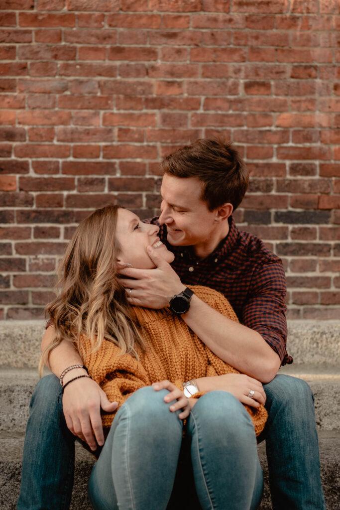 Séance photo couple à l'automne