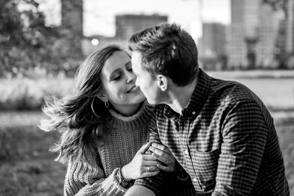 Séance photo couple à l'automne