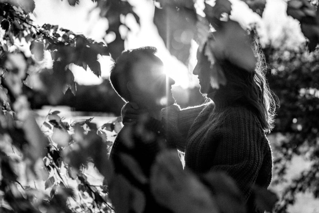 Séance photo couple à l'automne