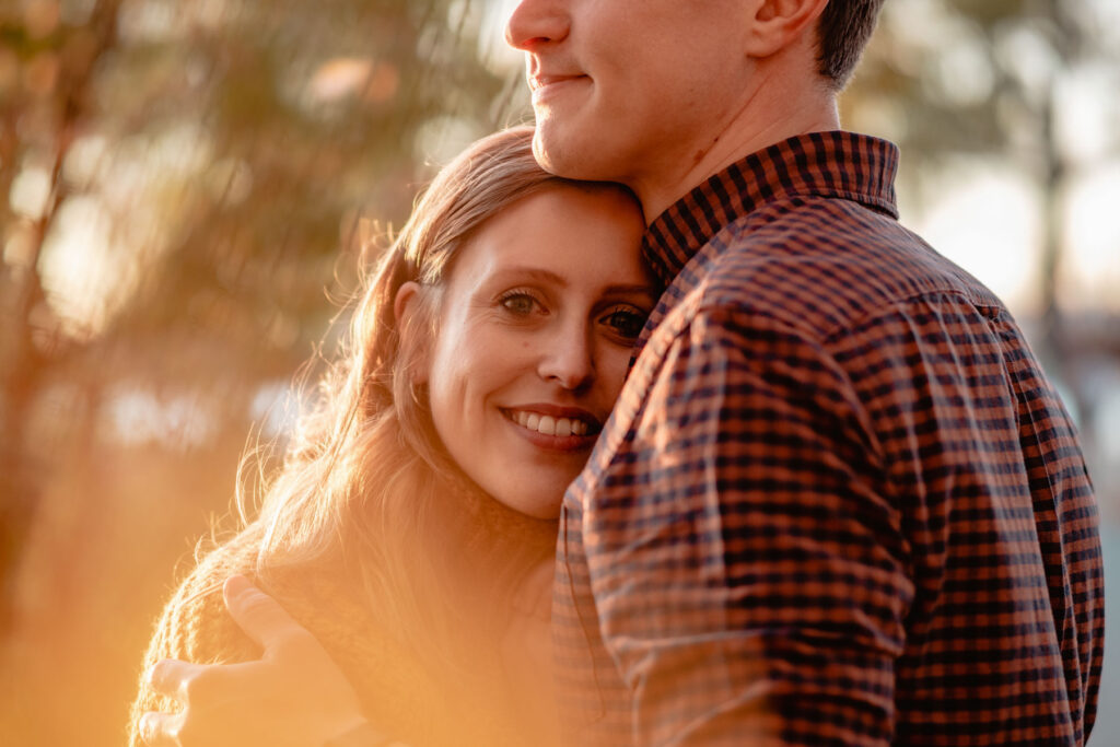 Séance photo couple à l'automne