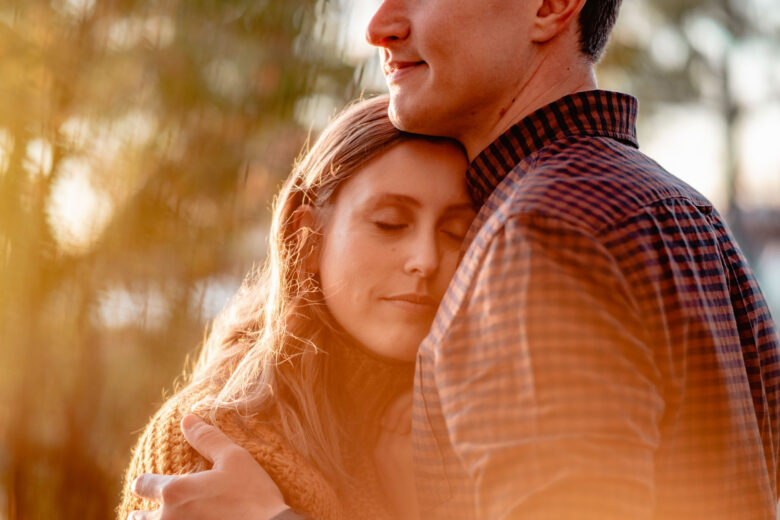 Séance photo couple à l'automne