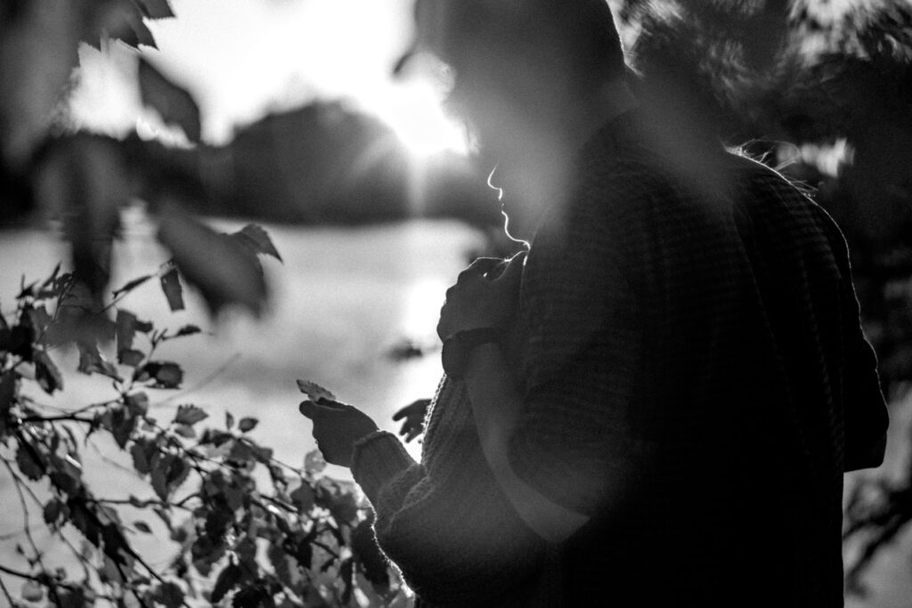 Séance photo couple à l'automne