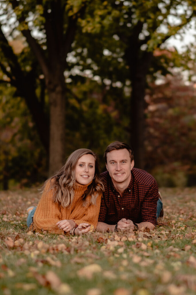 Séance photo couple à l'automne
