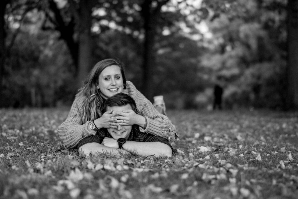 Séance photo couple à l'automne