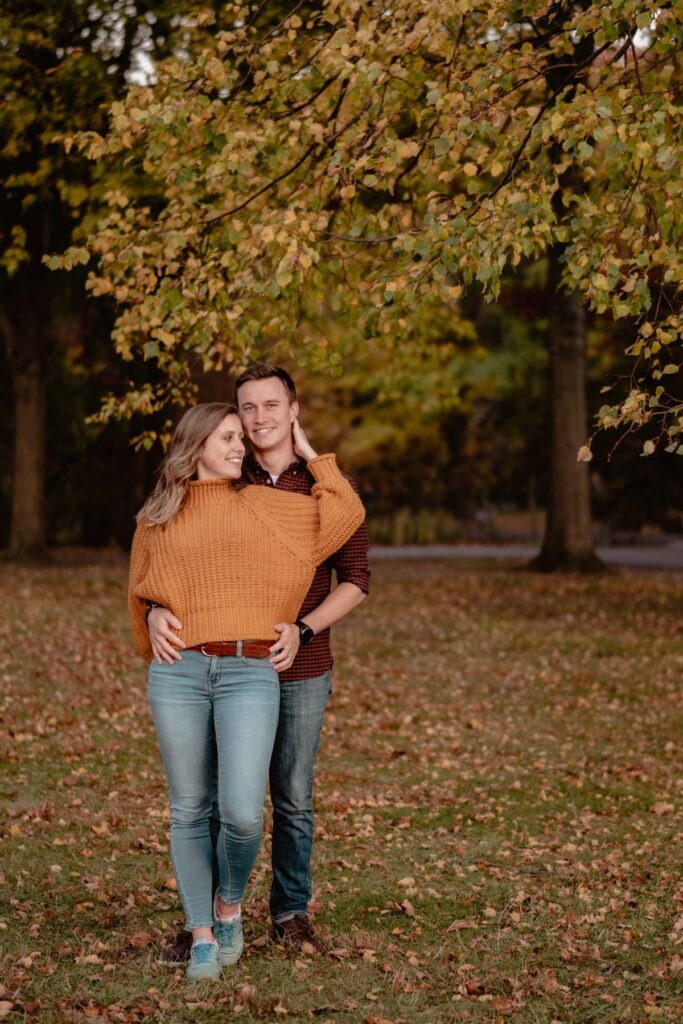 Séance photo couple à l'automne