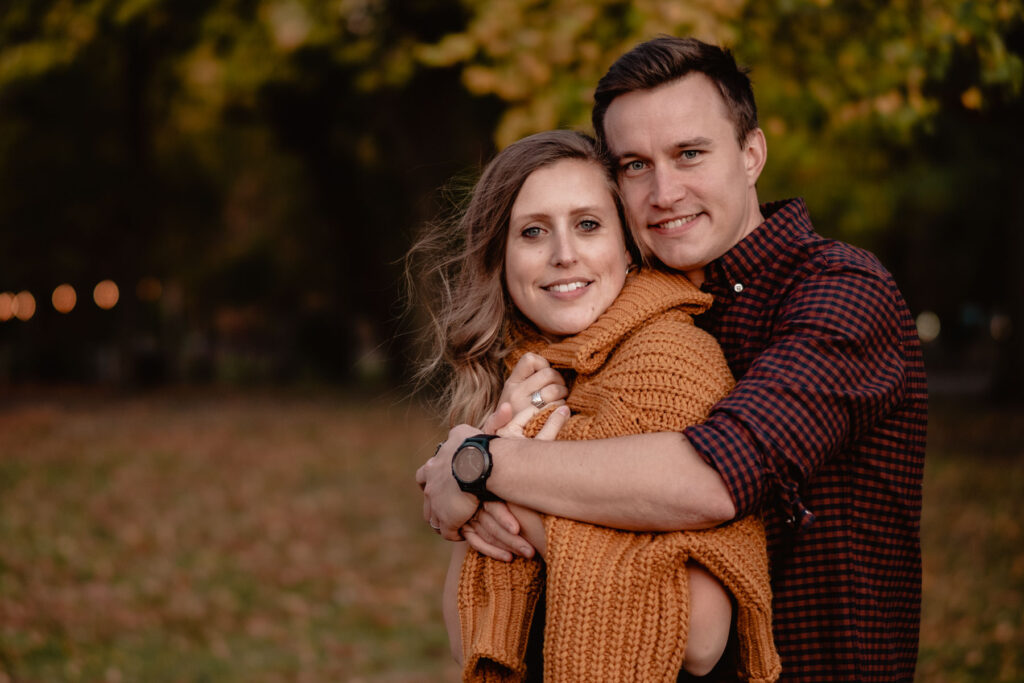 Séance photo couple à l'automne