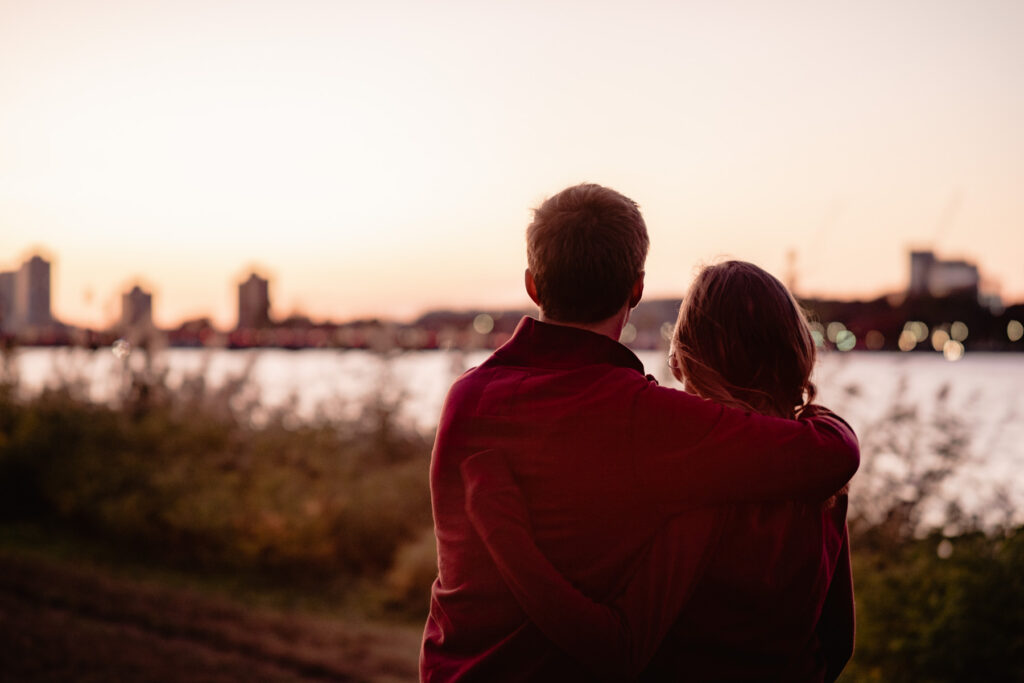 Séance photo couple à l'automne