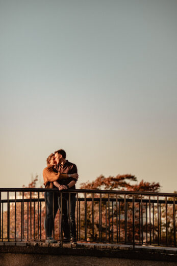Séance photo couple à l'automne