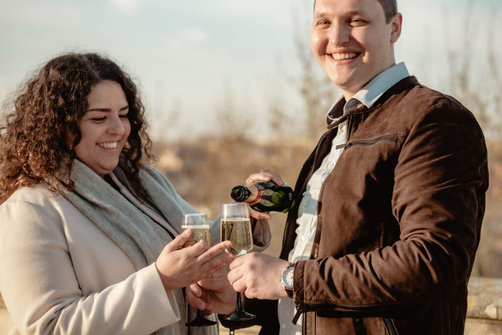 Photographe séance engagement à Montpellier.