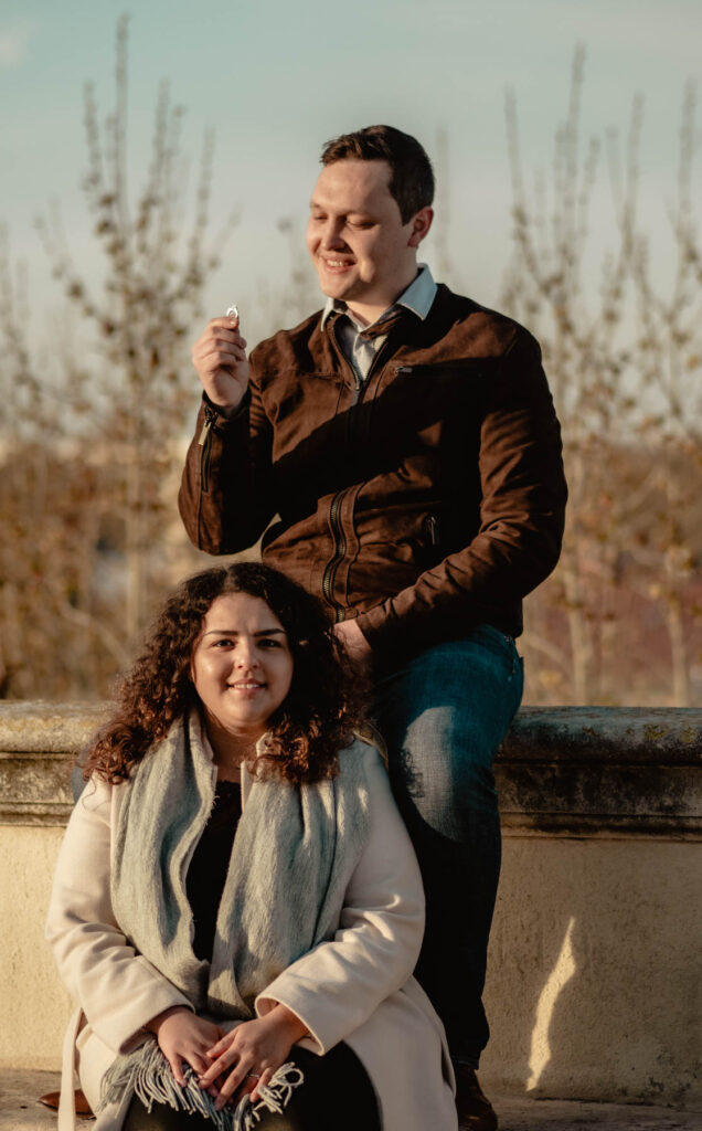 Photographe séance engagement à Montpellier.