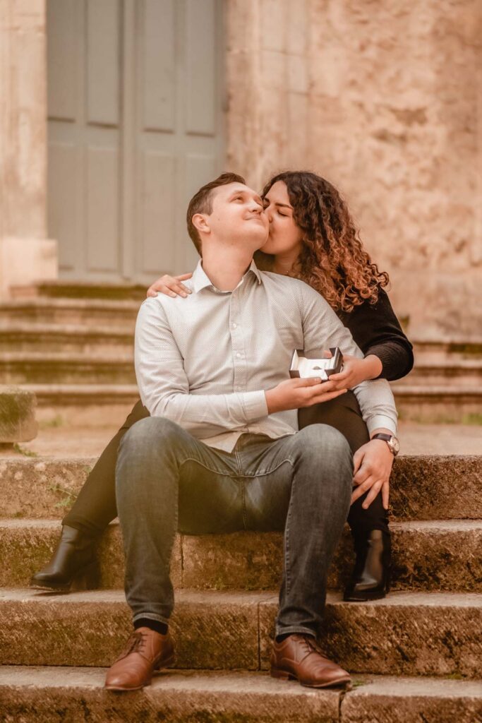 Photographe séance engagement à Montpellier.