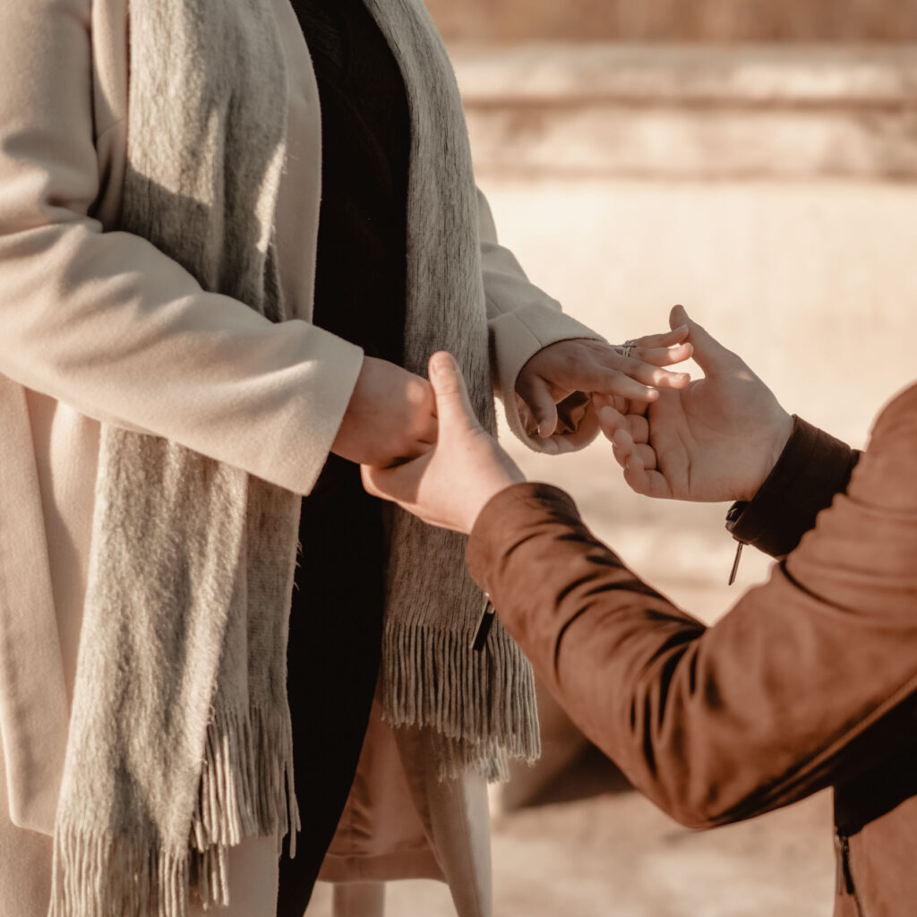 Photographe séance engagement à Montpellier.