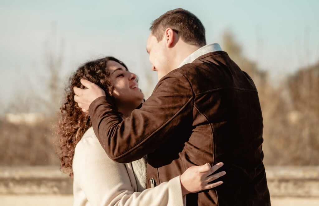 Photographe séance engagement à Montpellier.