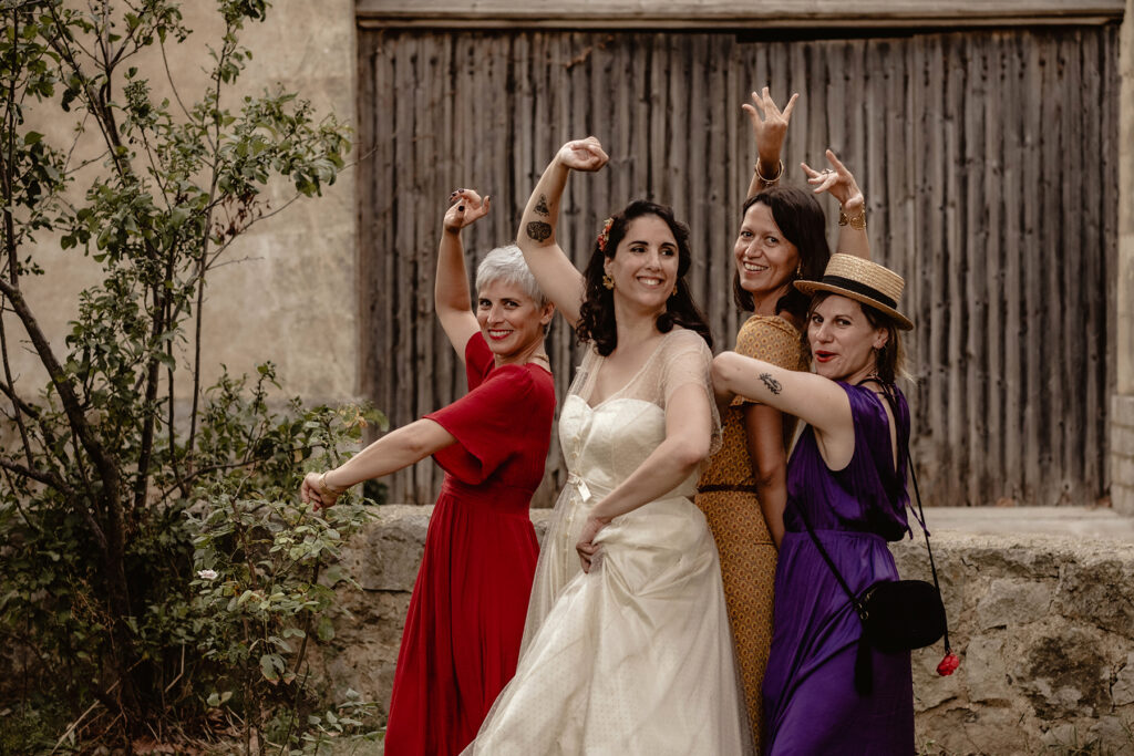 mariage retro boheme