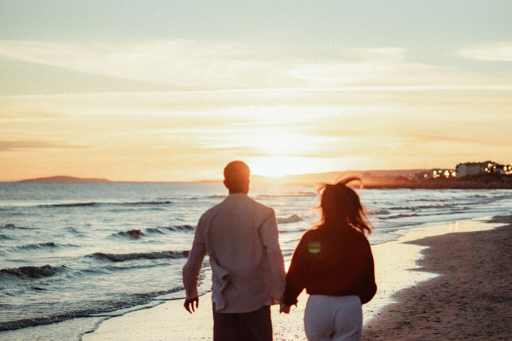 séance couple plage