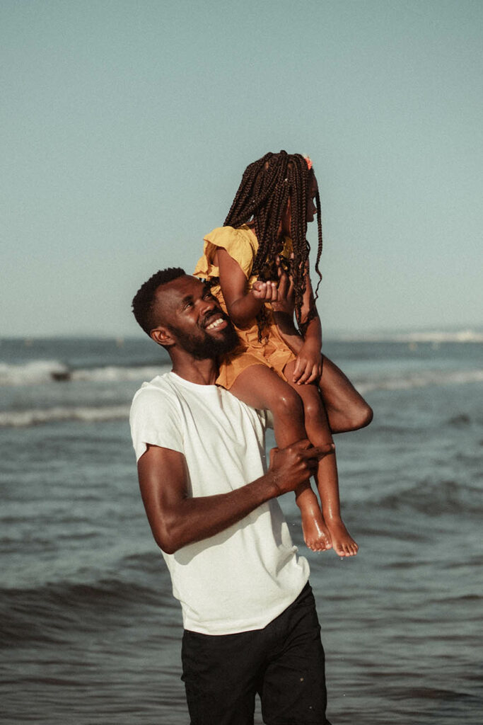 séance photo famille à la plage