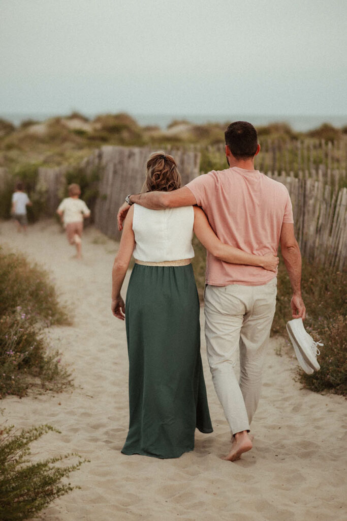 séance photo famille à la plage