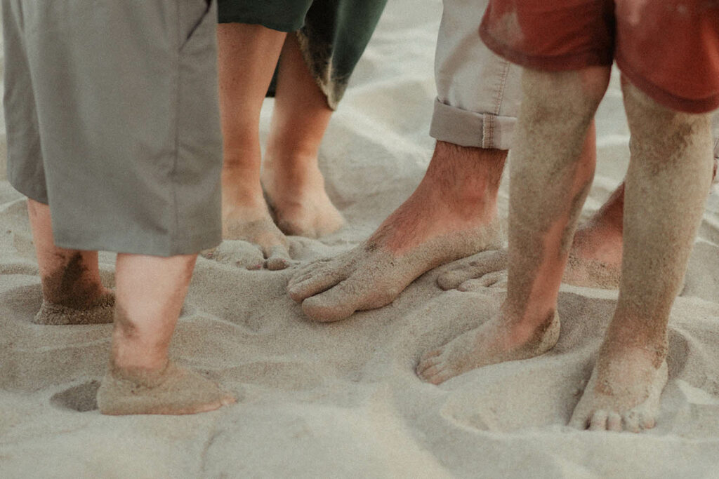 séance photo famille à la plage