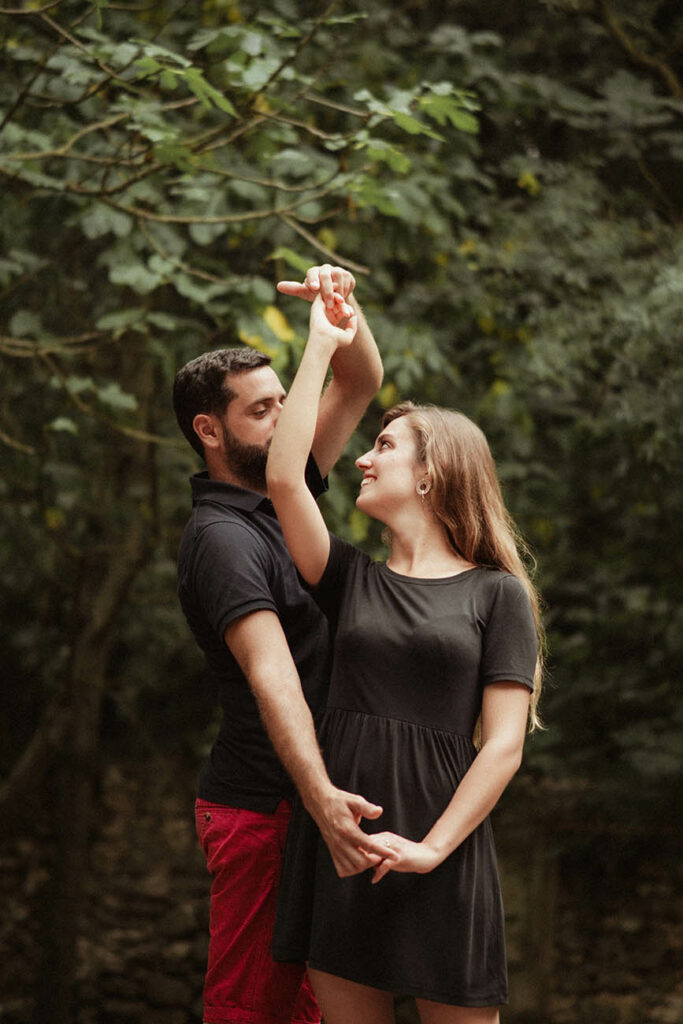 séance photo couple style rétro