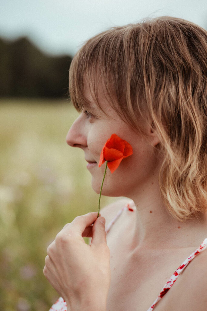 séance photo champ fleuri montpellier