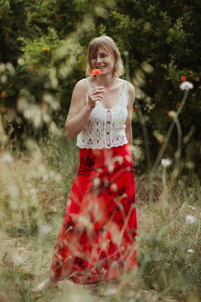 séance photo champ fleuri montpellier