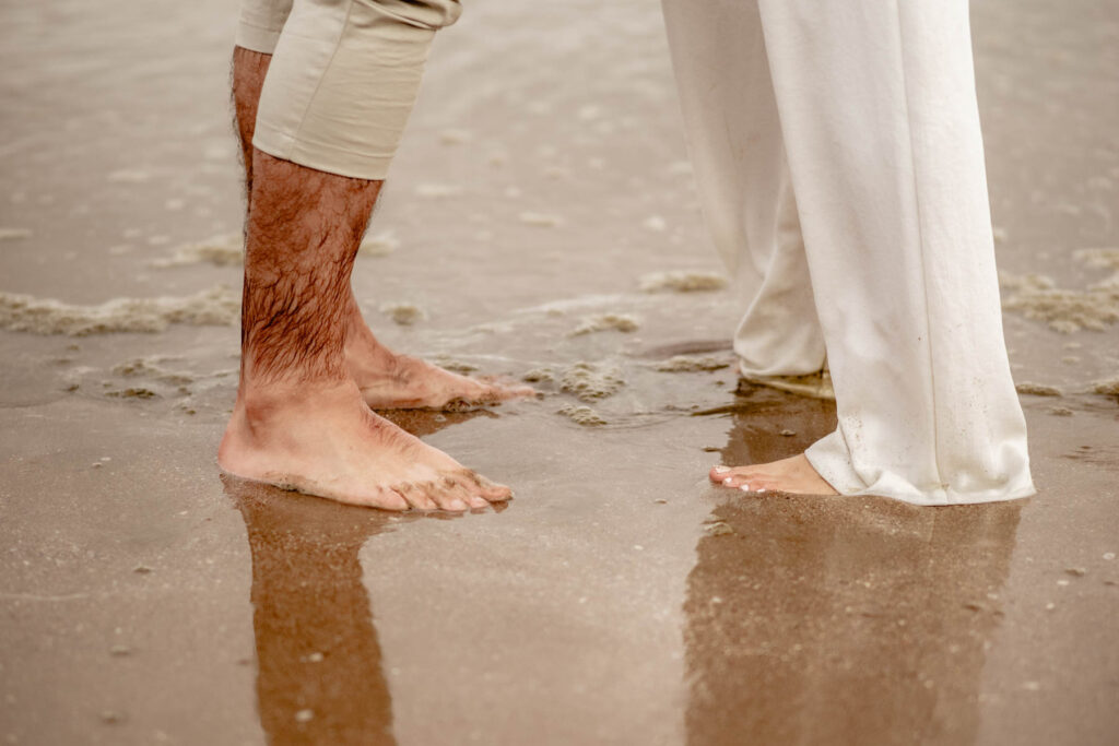 Photographe mariage civil à la plage.