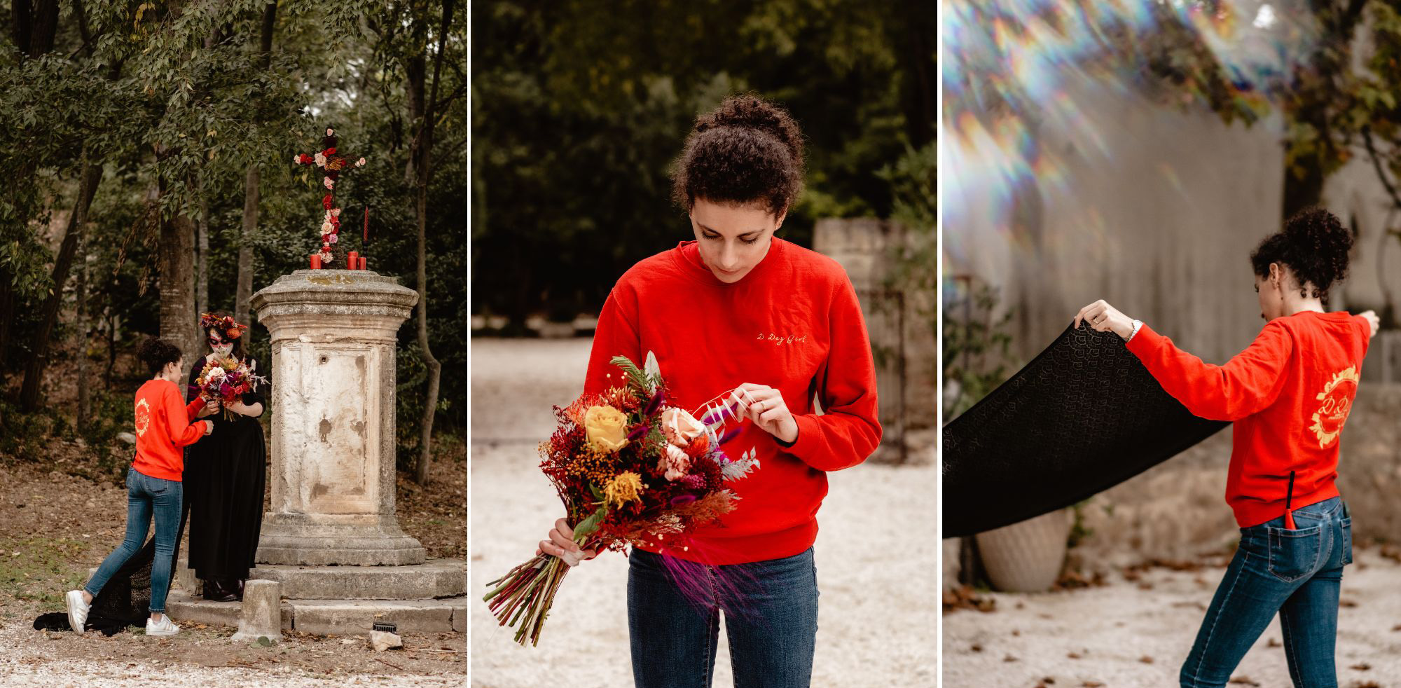 Shooting d'inspiration Halloween gothique.