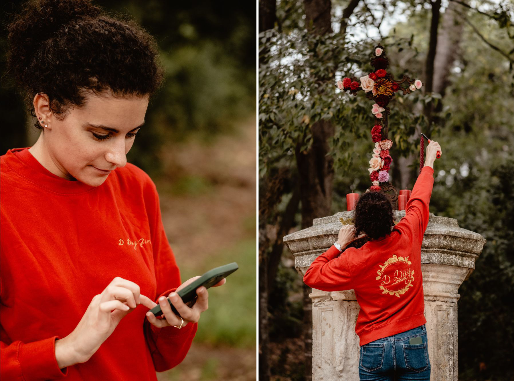 Shooting d'inspiration Halloween gothique.