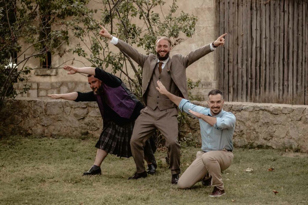 Mariage retro à Narbonne.