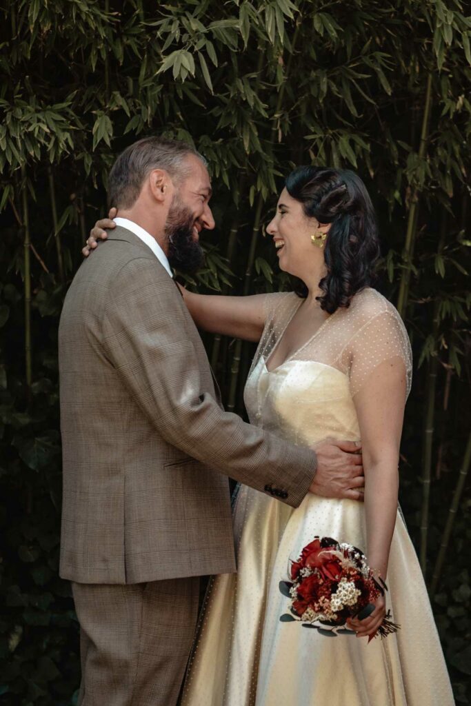 Photographe mariage style retro vintage.