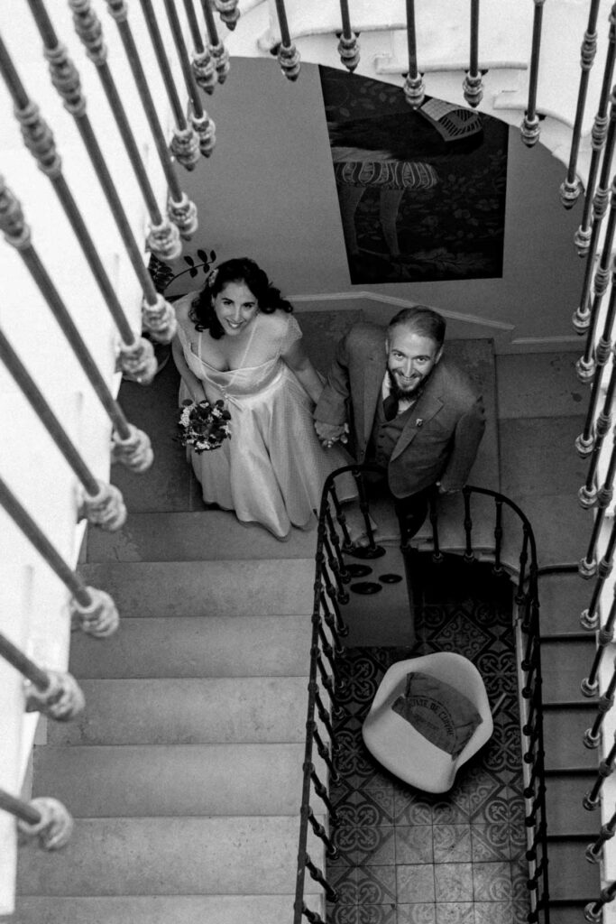 Photographe mariage style retro vintage.