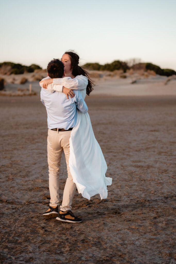 Montpellier -Séance photo couple à la plage
