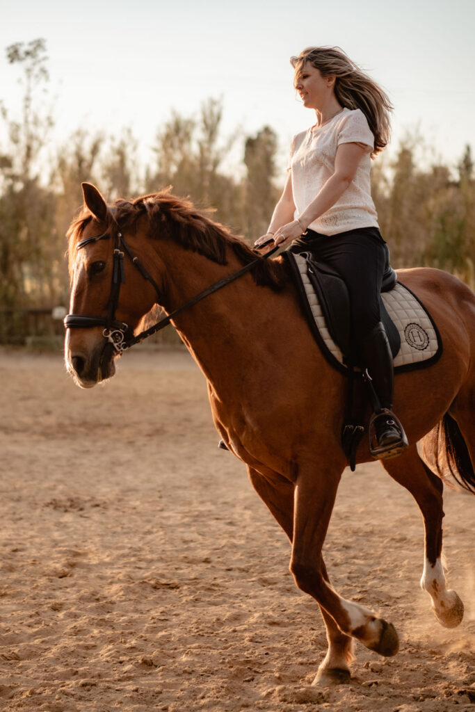 Séance photographe portrait avec cheval