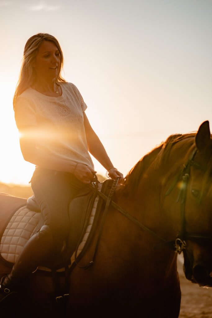 Séance photographe portrait avec cheval