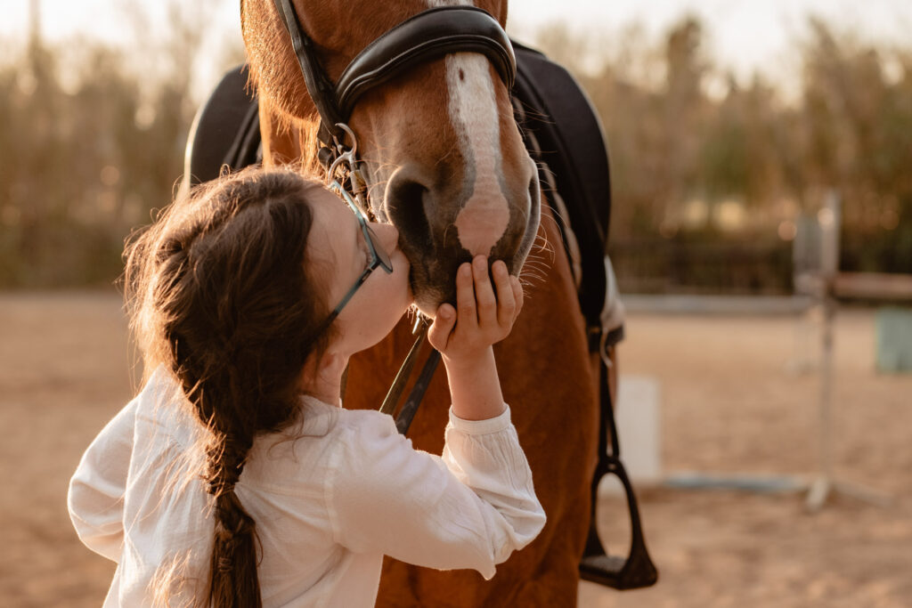 Séance photographe portrait avec cheval