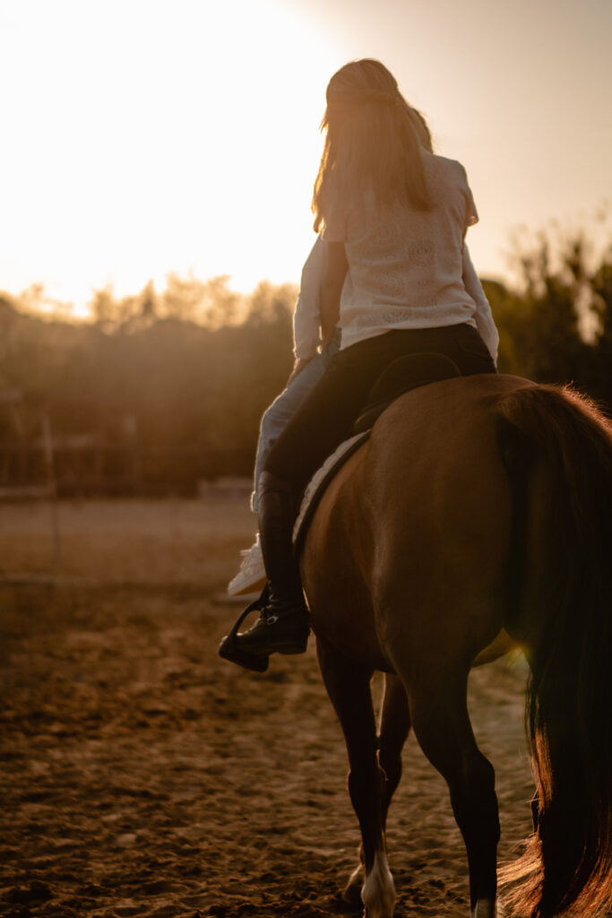 Séance photographe portrait avec cheval