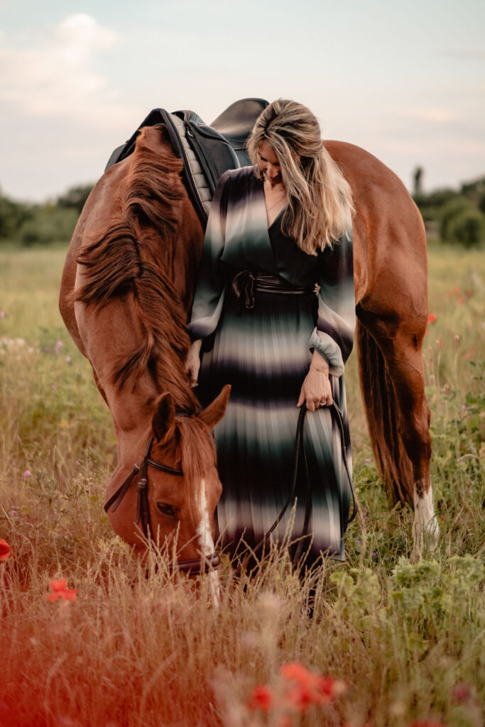 Séance photographe portrait avec cheval
