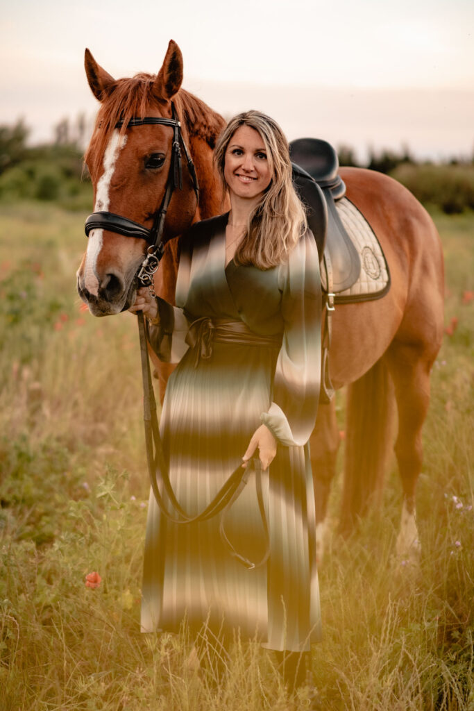 Séance photographe portrait avec cheval