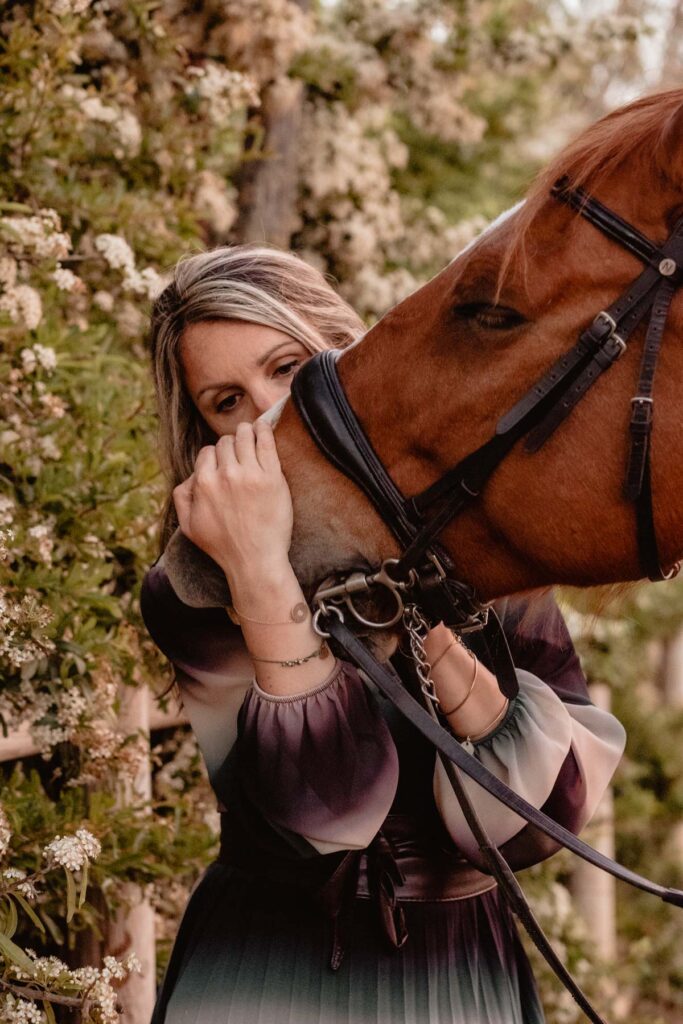 Séance photographe portrait avec cheval