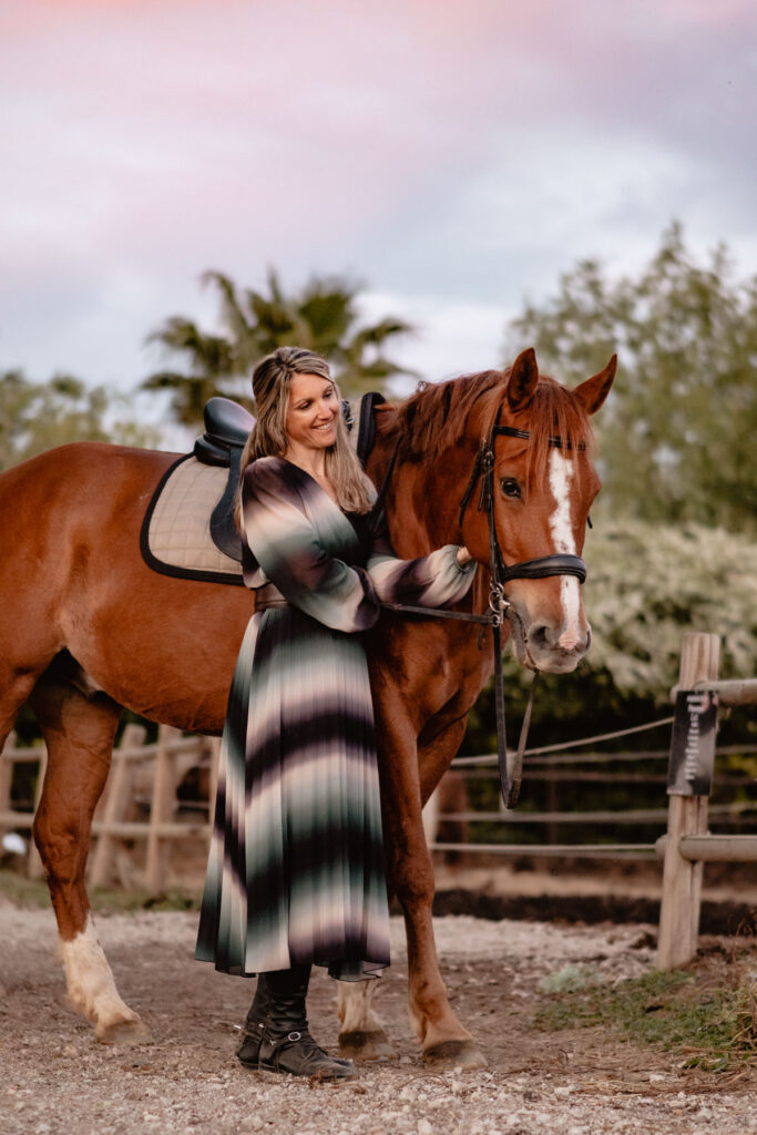Séance photographe portrait avec cheval