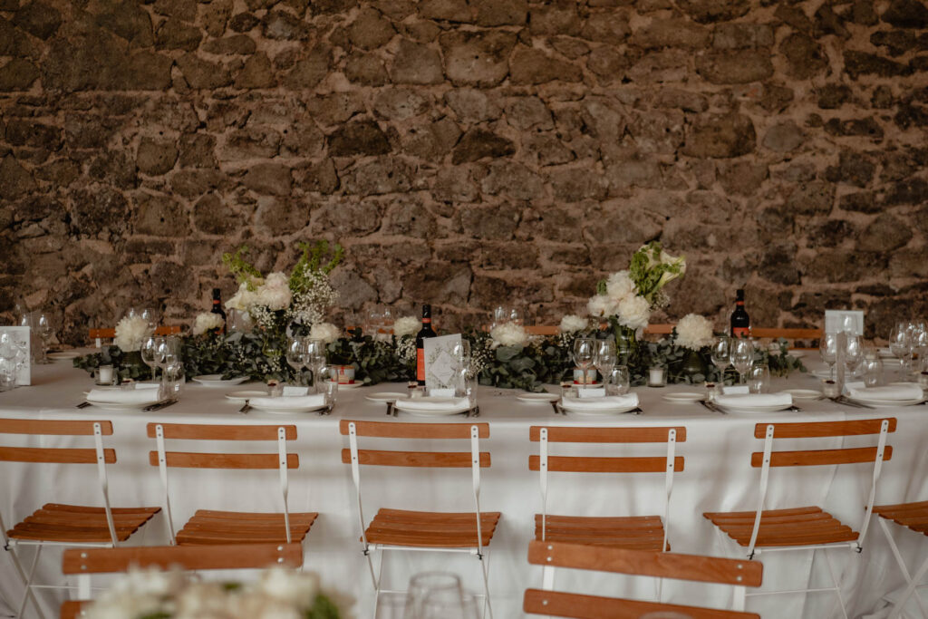 Mariage chic à l'Hermitage de Combas