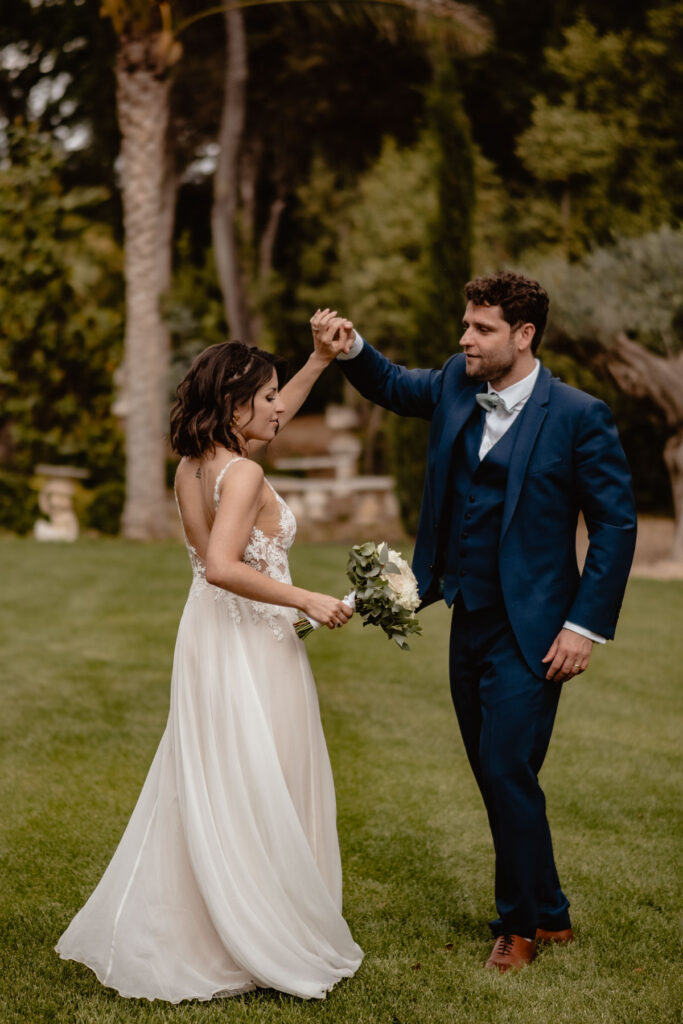 Mariage chic à l'Hermitage de Combas