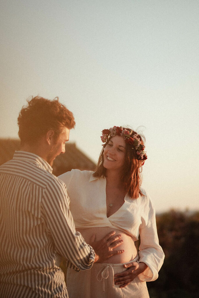 photographe grossesse en pleine nature