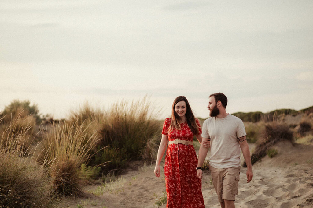séance grossesse à la plage