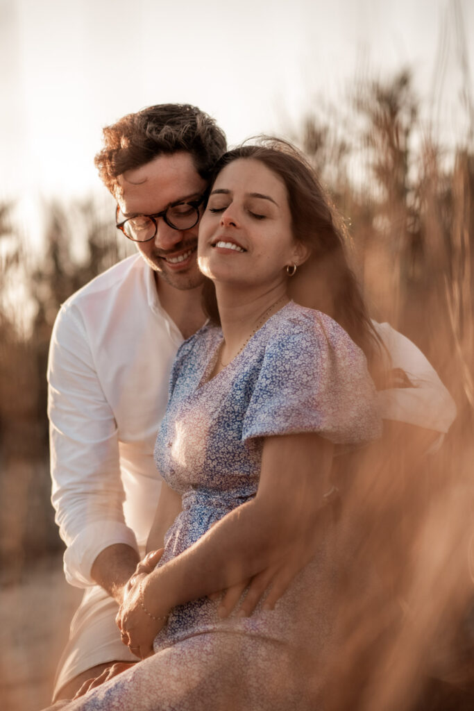 séance grossesse à la plage du petit travers