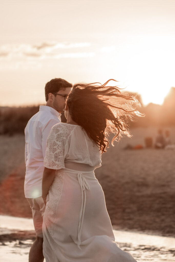 séance grossesse à la plage du petit travers